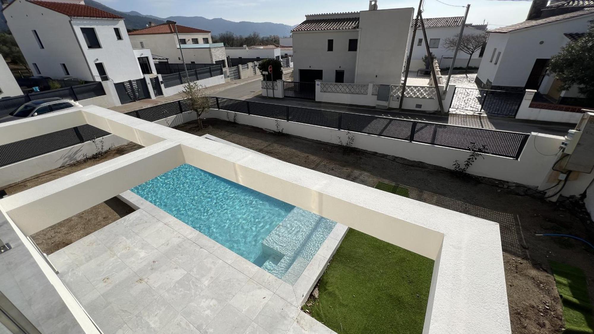 Casa Moderna Roses Con Piscina Y Jardin Mas Bosca, Roses Villa Palau Saverdera Bagian luar foto
