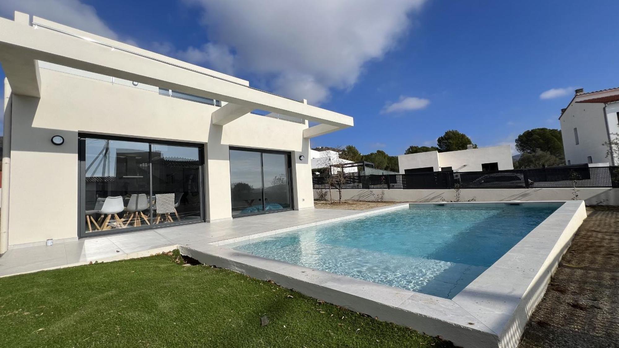 Casa Moderna Roses Con Piscina Y Jardin Mas Bosca, Roses Villa Palau Saverdera Bagian luar foto