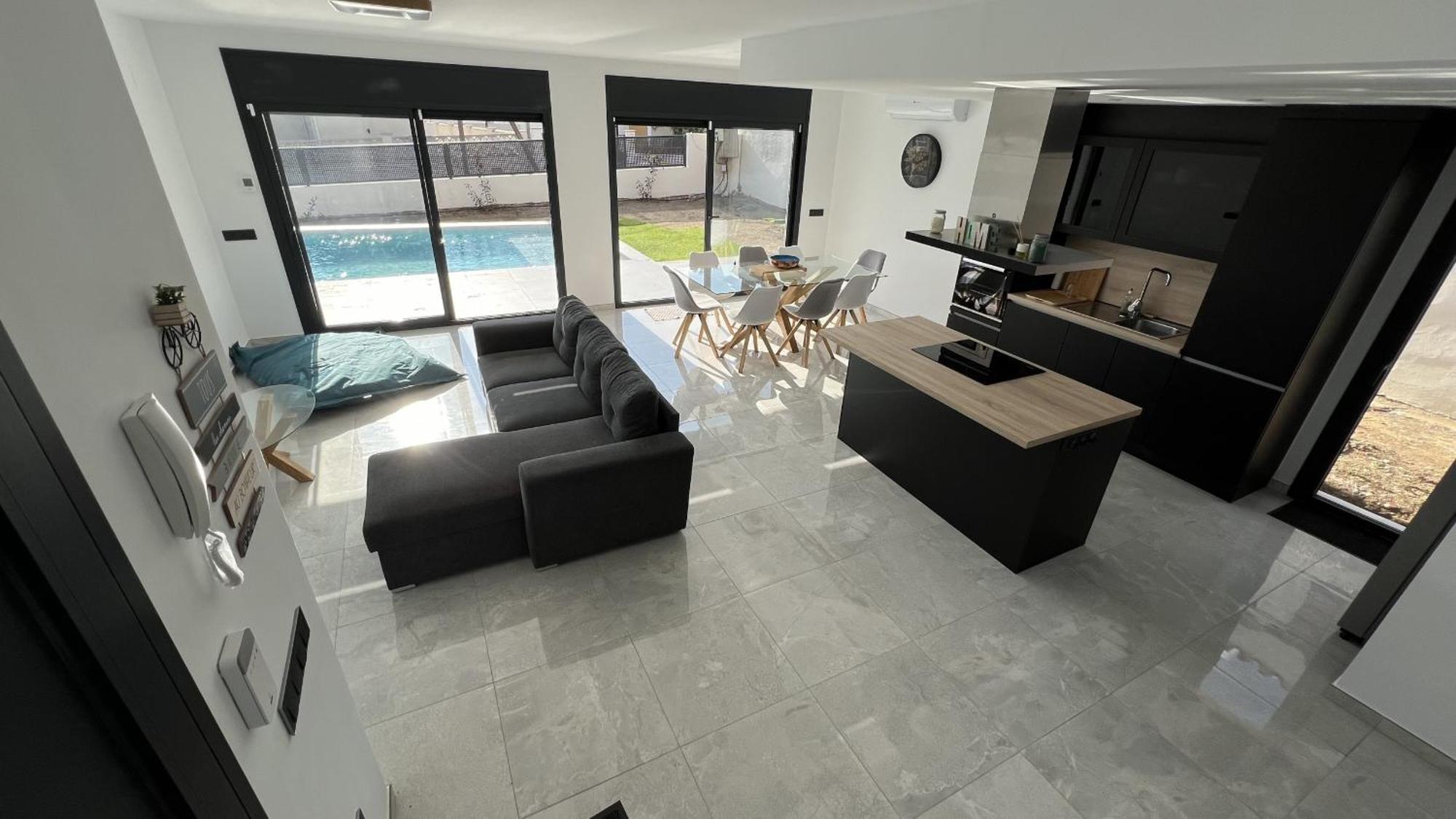 Casa Moderna Roses Con Piscina Y Jardin Mas Bosca, Roses Villa Palau Saverdera Bagian luar foto
