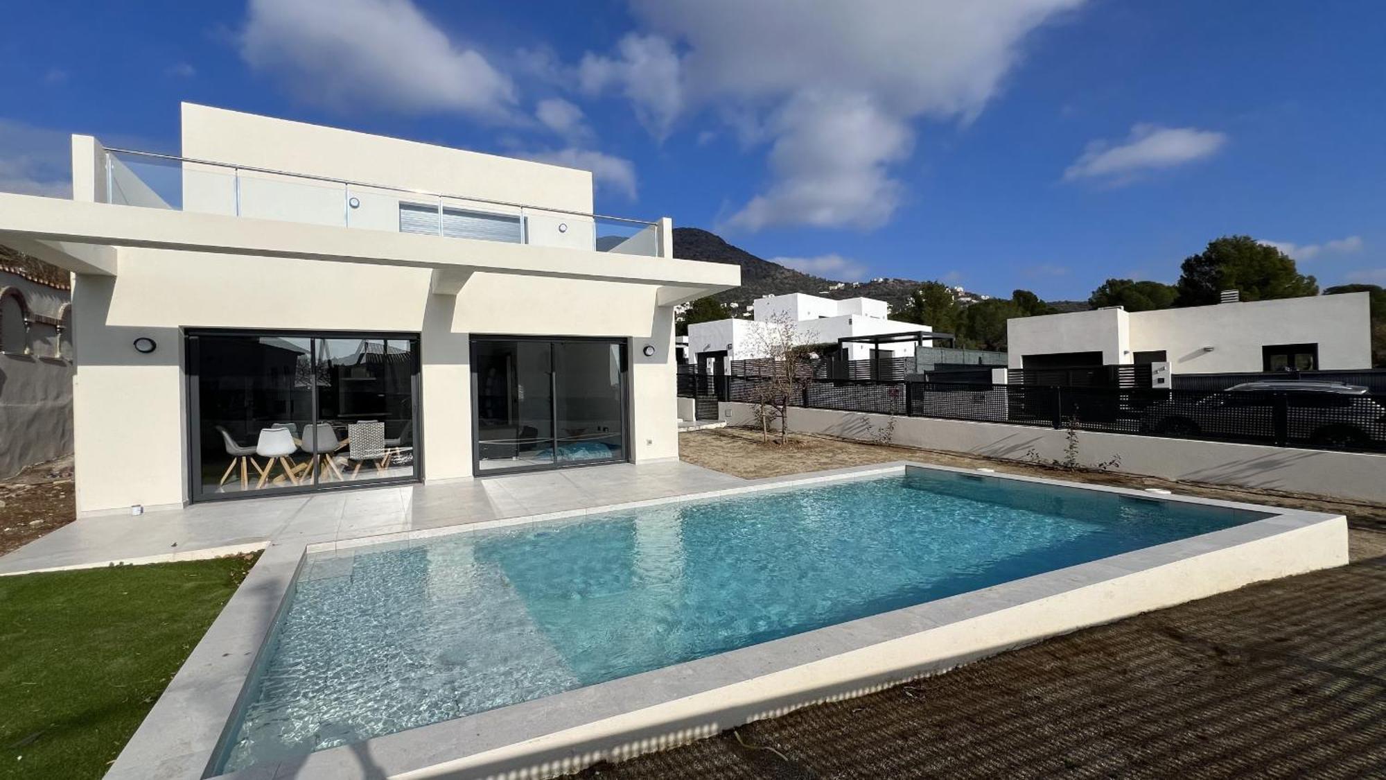 Casa Moderna Roses Con Piscina Y Jardin Mas Bosca, Roses Villa Palau Saverdera Bagian luar foto